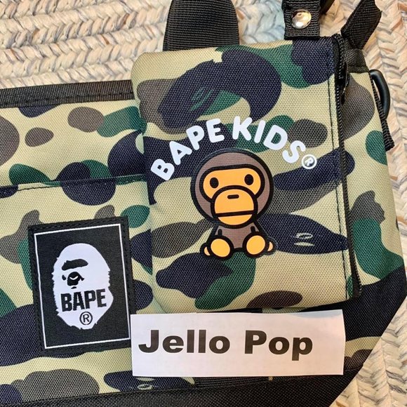 Bundle of A bathing ape bape camo mini tote crossbody + baby milo pouch - Picture 2 of 4